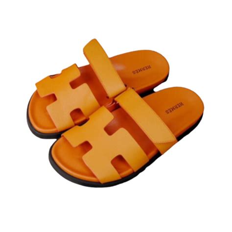 hermes pantoletten orange|hermes chypre sandals.